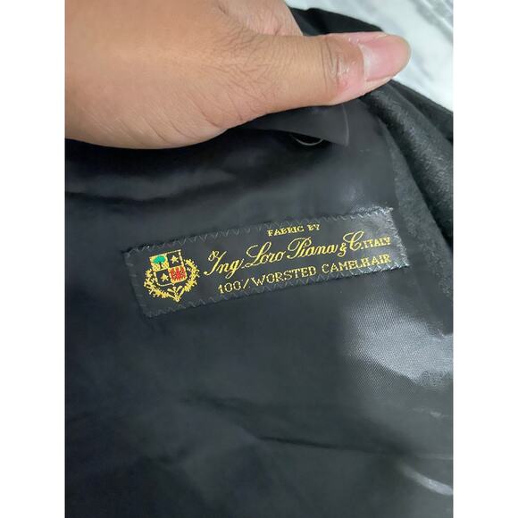 Loro Piana Jack Victor Blazer Mens Large Worsted Camel Hair Saks Fifth Avenue - Picture 4 of 11